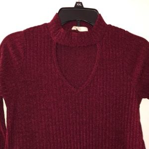 Keyhole sweater dress